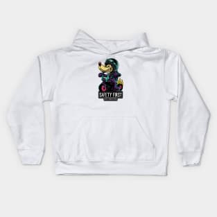 SAFETY FIRST (WE'RE ALL GONNA DIE ANYWAY) Kids Hoodie